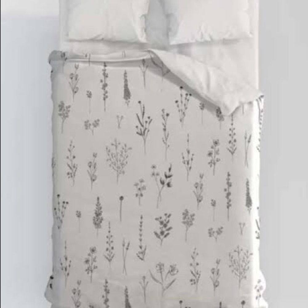 Society 6 Wildflowers Twin Duvet Cover